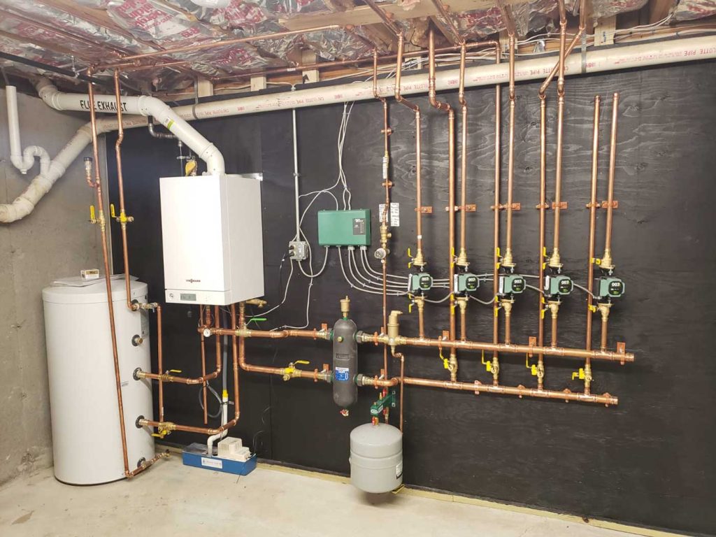 Gas Boiler with Indirect Hot Water Heater